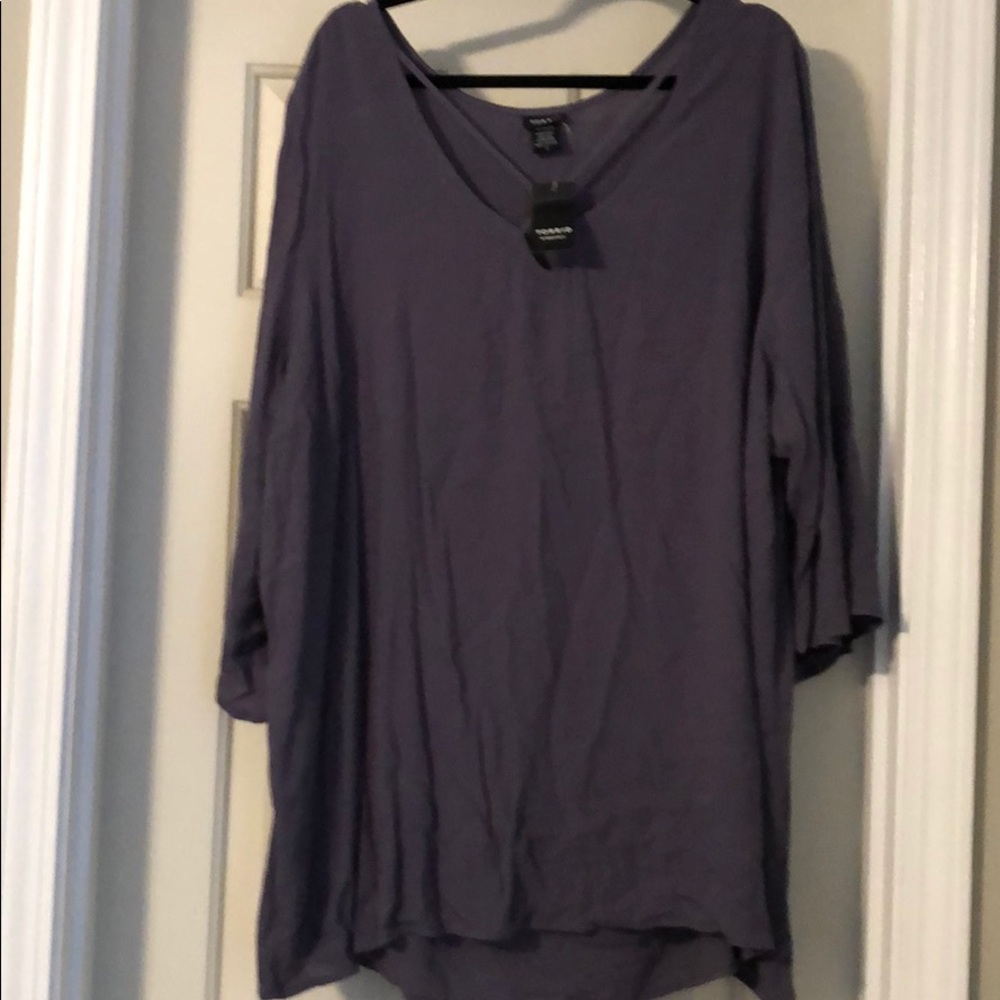 NWT Smokey Blue Top
